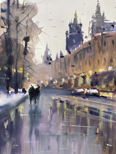 Rainy Castle Street