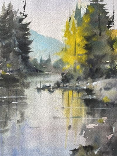 Mountain Lake Reflection